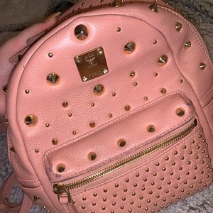 MCM studded mini backpack